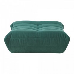 Табуретка за крака Kodsø 35x80x65 см микрофибър зелен [] - Sonata G
