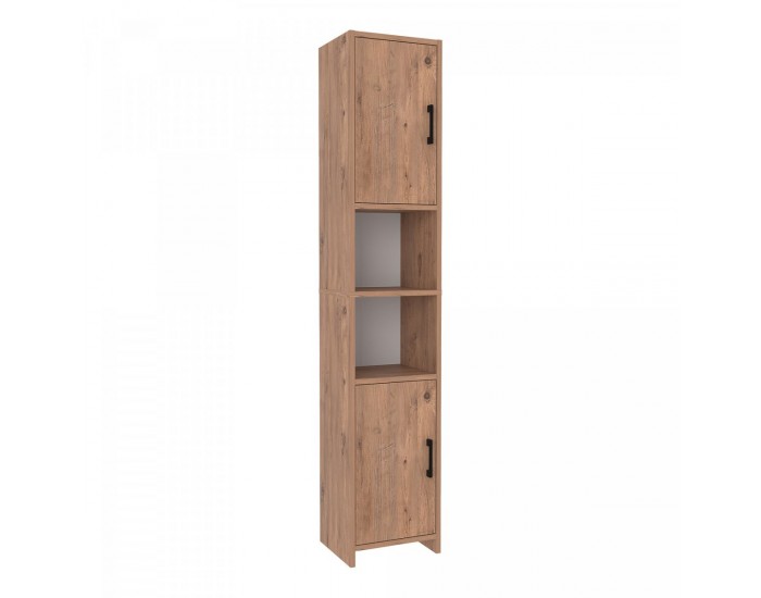 Висок шкаф Rautrina 180x35x30 см дъб вид []
