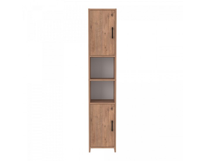 Висок шкаф Rautrina 180x35x30 см дъб вид []