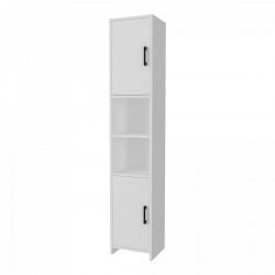 Шкаф висок Rautrina 180x35x30 см бял [] - Corpuri, vitrine, biblioteci modulare
