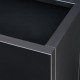[] Садия Vaargel 82x90x30 cm Steel Black