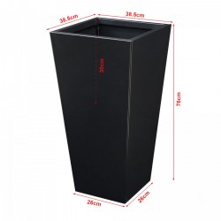 [] Садия Vaargel 76x39x39 cm Steel Black - Unelte și accesorii de grădină