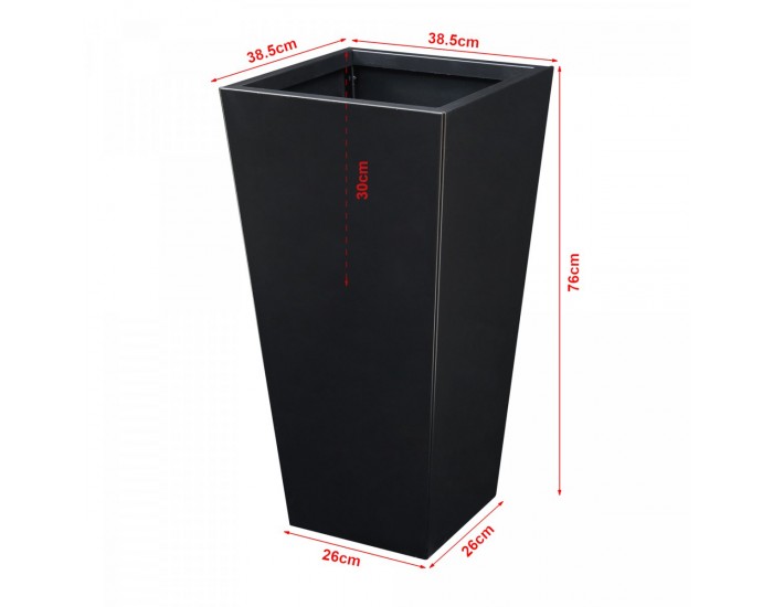 [] Садия Vaargel 76x39x39 cm Steel Black