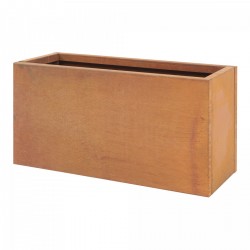 [] Саксия Vaargel 40x80x30 см стоманена ръжда - Unelte și accesorii de grădină