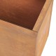 [] Саксия Vaargel 40x80x30 см стоманена ръжда