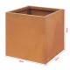 [] Саксия Vaargel 50x50x50 см стоманена ръжда
