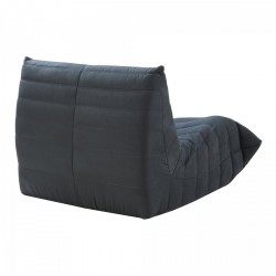 Стол за под Kodsø 75x90x100 см микрофибър черен [] - Fotolii