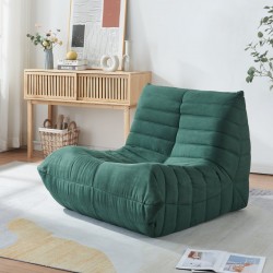 Стол за под Kodsø 75x90x100 см микрофибър зелен [] - Fotolii