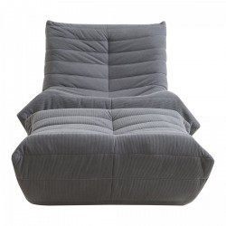 Подов стол с табуретка Kodsø 75x90x100 cm Cord Grey [] - Fotolii