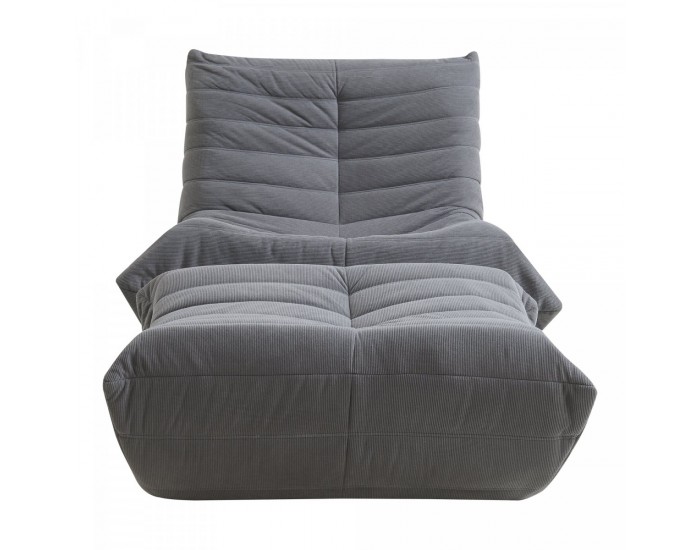 Подов стол с табуретка Kodsø 75x90x100 cm Cord Grey []