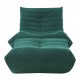 Подов стол с табуретка Kodsø 75x90x100 cm Cord Green []