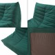 Подов стол с табуретка Kodsø 75x90x100 cm Cord Green []