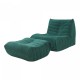 Подов стол с табуретка Kodsø 75x90x100 cm Cord Green []