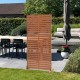 Преградна стена Nodepp Corten стомана 180x90 см ръжда []