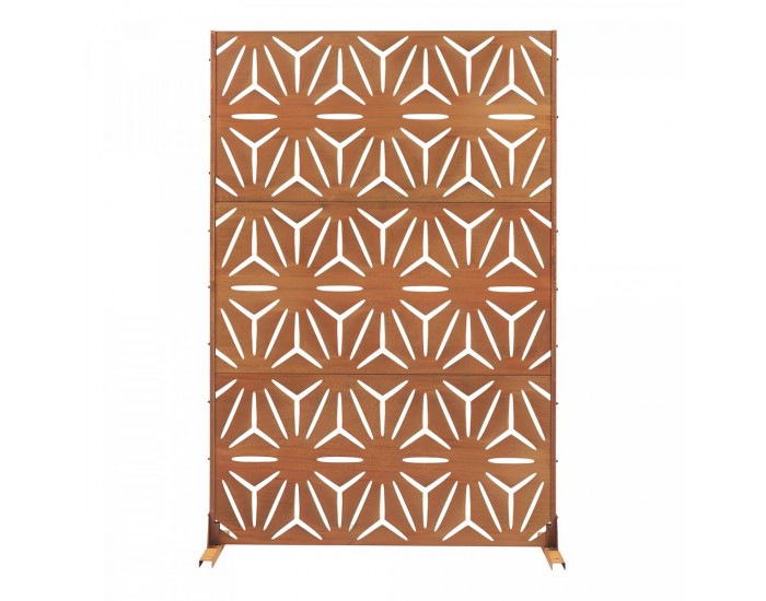 Преградна стена Kilsturd Corten стомана 180x120 см ръжда []