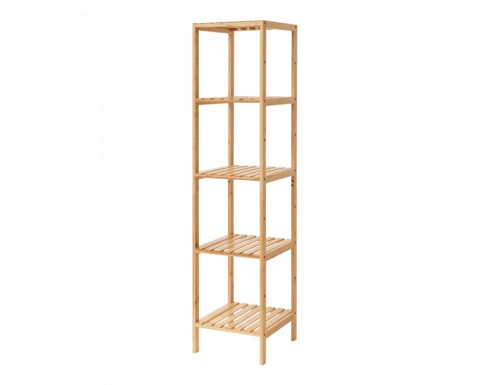 Стоящ рафт Lierne 140x33x34 см естествен бамбук []