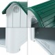 Кучешка колиба Bello 87x72x75 см Бяло/Зелено []