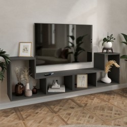 Модулен комплект мебели Hustersurd 2 части антрацит [] - Mobilier metalic