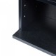 CD рафт Tynset 90x20x20 см с 6 отделения Черен []