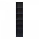 CD рафт Tynset 90x20x20 см с 6 отделения Черен []