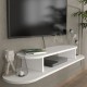 ТВ ниска табла за окачване Targema 120x30x16 см Бяла []