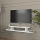 ТВ ниска табла за окачване Targema 120x30x16 см Бяла []