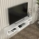 Телевизор ниска табла висяща Aar 135x30x16 см бял []