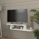 Висяща дъска за телевизор Kershaby 120x30x19 см Бяла []