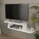 Висяща дъска за телевизор Kershaby 120x30x19 см Бяла []