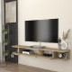 Висяща ниска табла за телевизор Karjali 150x30x19 см вид дъб []