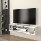 Висяща дъска за телевизор Yrela 120x30x26 см Бяла []