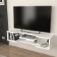 Висяща дъска за телевизор Yrela 120x30x26 см Бяла []