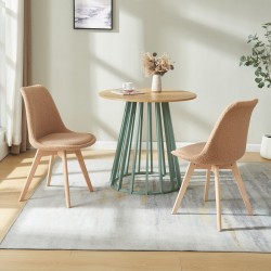 Трапезен стол Fläten комплект 4 Bouclé Taupe [] - Sonata G