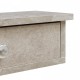 Стенен рафт Geeste 60x15x10 см с 2 чекмеджета визия на бетон, светъл []