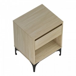 Помощна маса Kistiandi 62x46x40 cm вид дъб, светъл [] - Mese