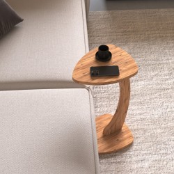 Помощна маса Klinerg 40x37x56 cm вид дърво [] - Măsuțe de living