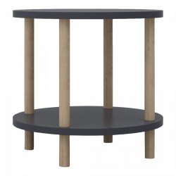 Помощна маса Ves 49xØ42 cm Сива [] - Măsuțe de living