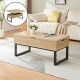 Холна маса Rauli с повдигащ се плот и място за съхранение 100x50x47 см дъб вид []