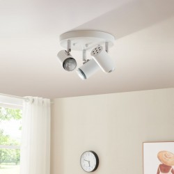 Таванна лампа Bathgate 3 x GU10 Бяла [] - Decorațiuni