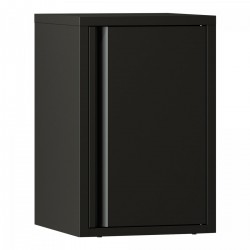 Стенен шкаф Burlöv 50x33x35 см стомана черен [] - Corpuri, vitrine, biblioteci modulare