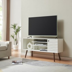 ТВ шкаф Vare 130x40x66 см Бял [] - Comode TV