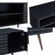 ТВ шкаф Vare 160x40x66 см Черен []
