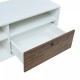 Шкаф за телевизор Vare 165x40x66 см бяло/орех []