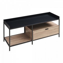 ТВ маса Belana 120x40x54 см черен/изглед дъб [] - Sonata G