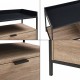 ТВ маса Belana 120x40x54 см черен/изглед дъб []