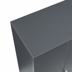 Шкаф за обувки Notribontaa 108x55x35 см антрацит [] - Pantofare