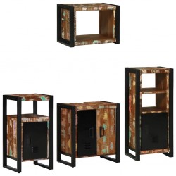 Sonata H Комплект мебели за баня 4 pcs Солидна рециклирана дървесина - Seturi