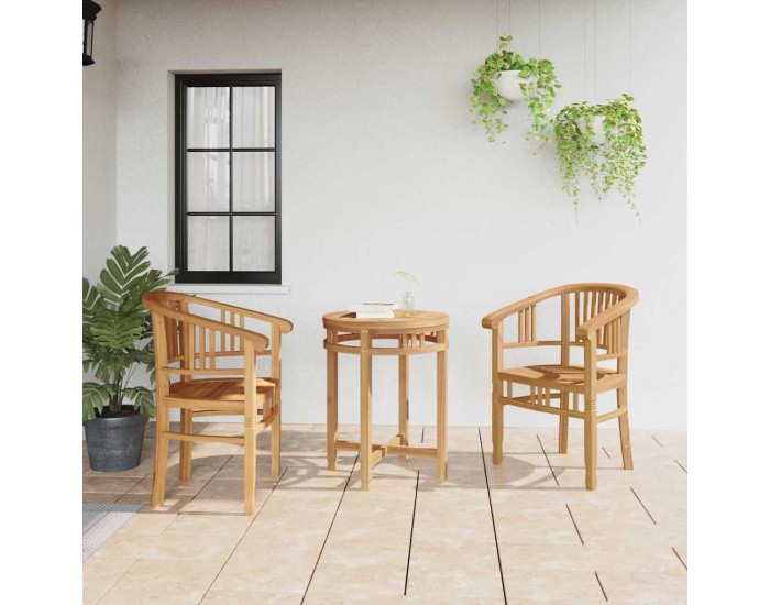 Sonata H Градински столове 2 pcs Кафяво 63 x 58 x 89 см