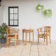 Sonata H Градински столове 2 pcs Кафяво 63 x 58 x 89 см