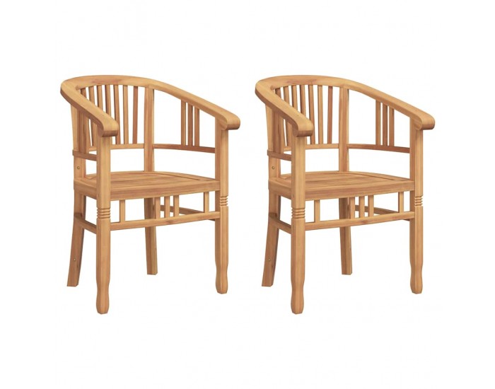 Sonata H Градински столове 2 pcs Кафяво 63 x 58 x 89 см